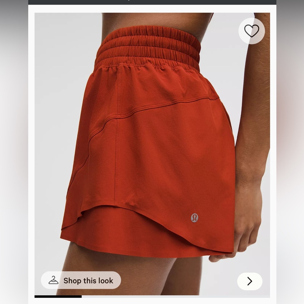 lululemon shake it out Shorts NWOT